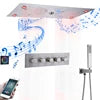 Matte Black Thermostatic Shower Faucet Set