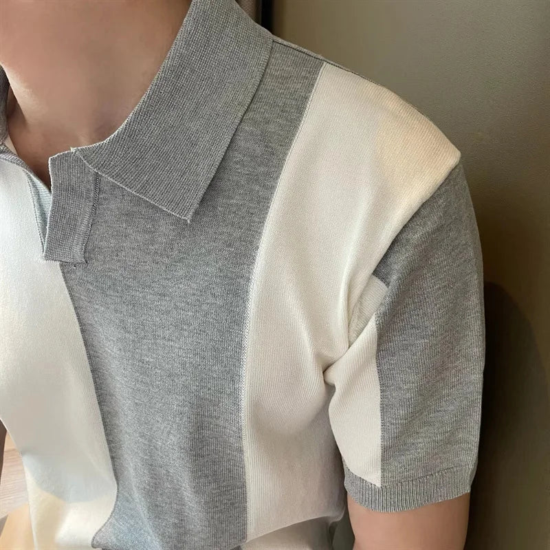 Men's Summer Youth Shirt for Student Handsome Slim Men's