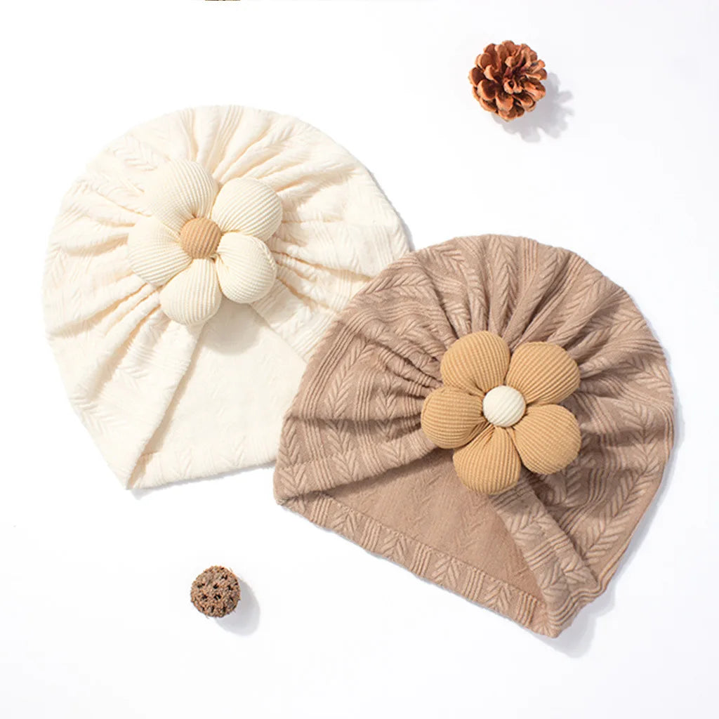 Baby Hat Soft Comfortable Five-Petal Flower Children's Cap