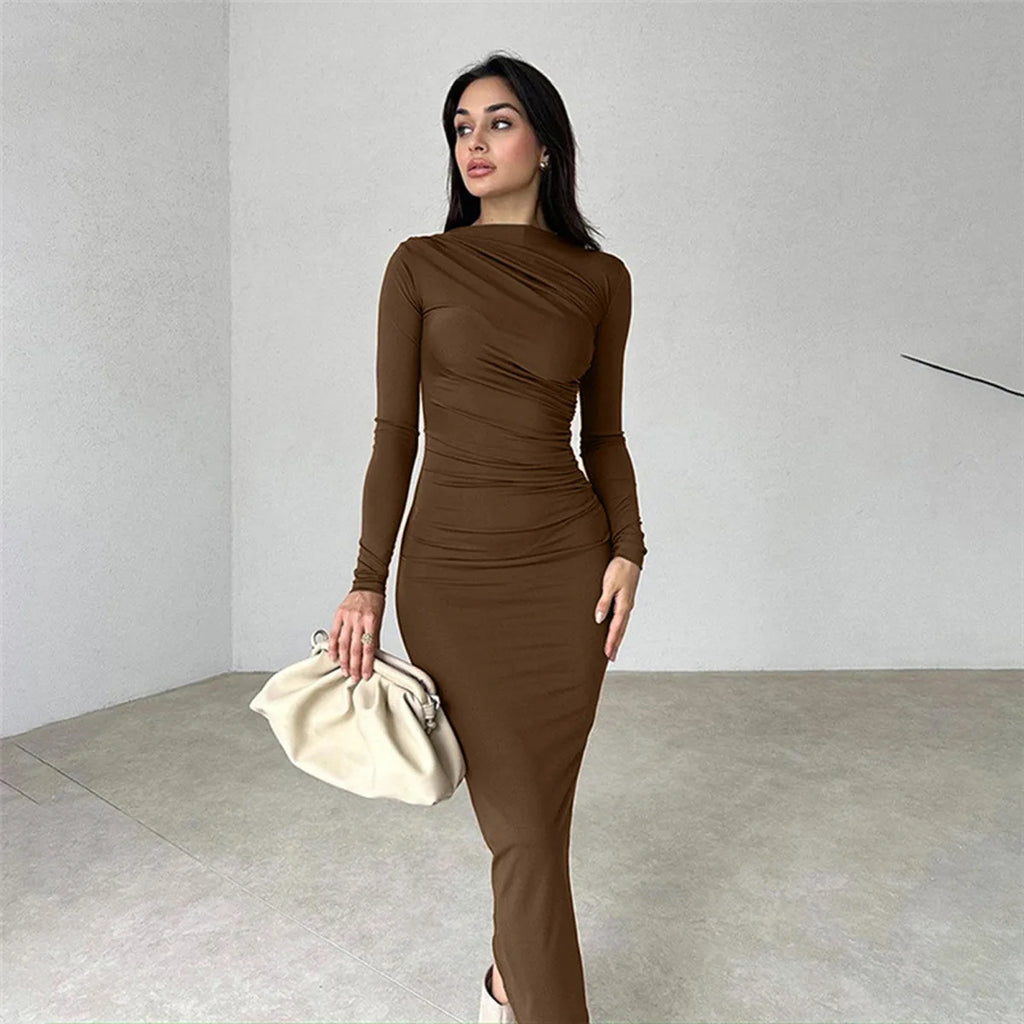 Spring and Autumn New European and American Women Dress