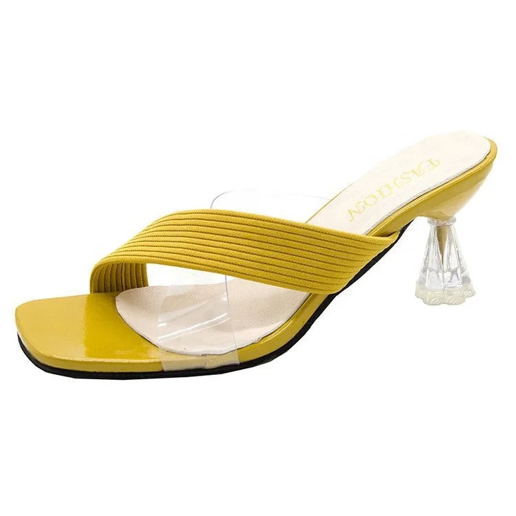 Summer New Kitten Heel High Heel Sandals