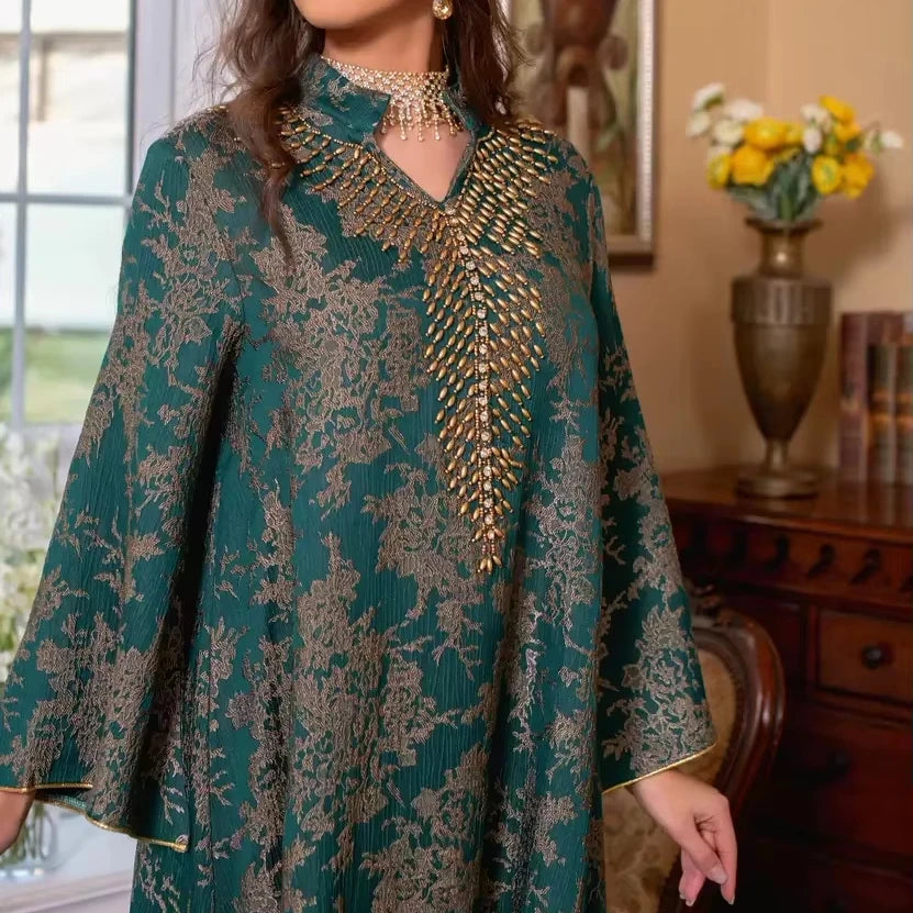 R-369 New Elegant Modest Eid Dress for Wome