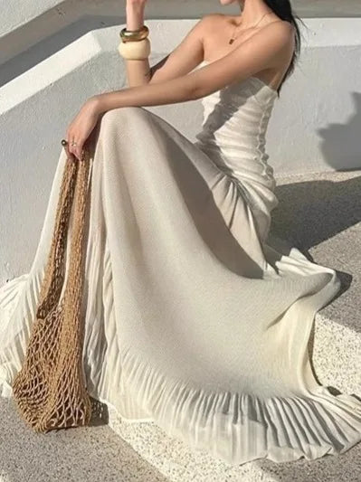 Heavy industry sequintube topdress female in summer season