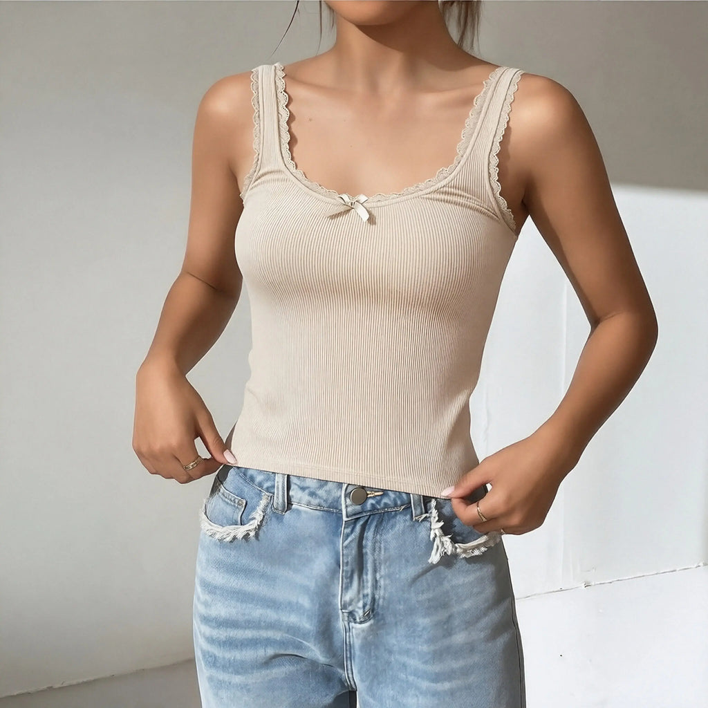 Summer Top Tank Sweet Soft Stretchy