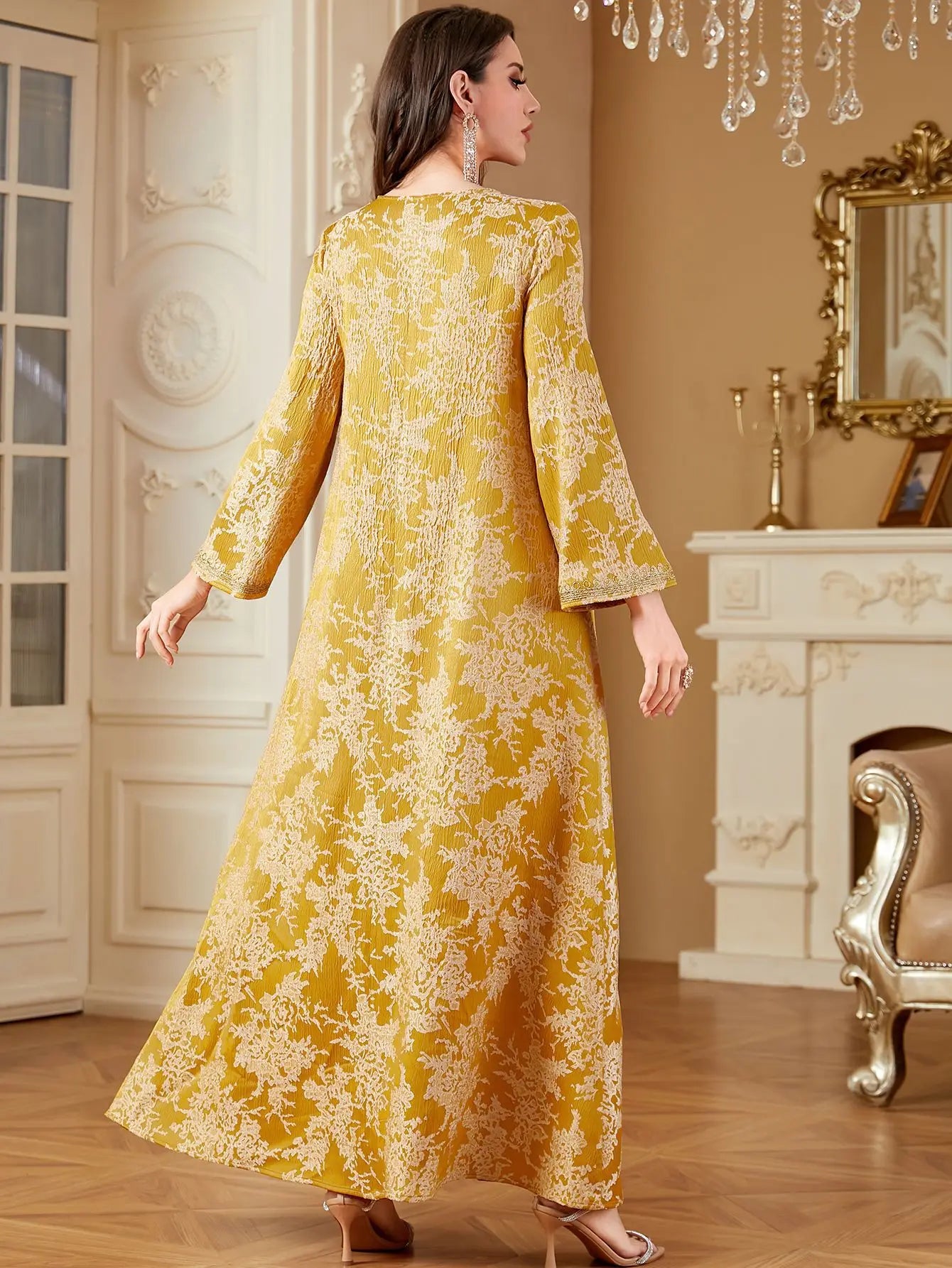 4336 Muslim Evening Dress Arab Dubai, Women Dresses
