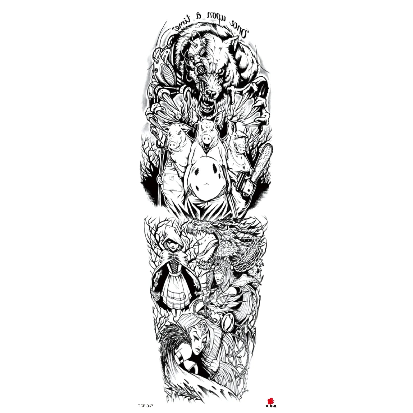 Wholesale& Custom Full Arm Temporary Sleeve Tattoos