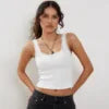 Summer Top Tank Sweet Soft Stretchy