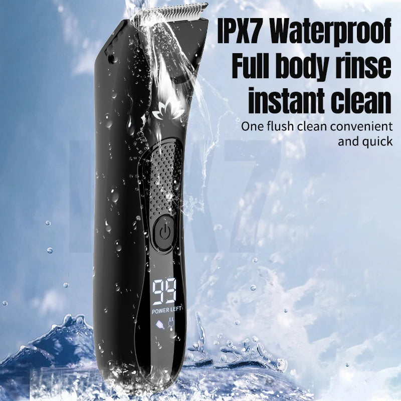 Men's Rechargeable Waterproof Cordless Trimmer