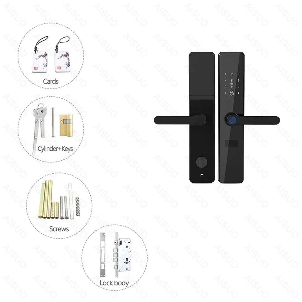 New Product TUYA WIFI Smartlock Fingerprint Lock, Smart Door Lock