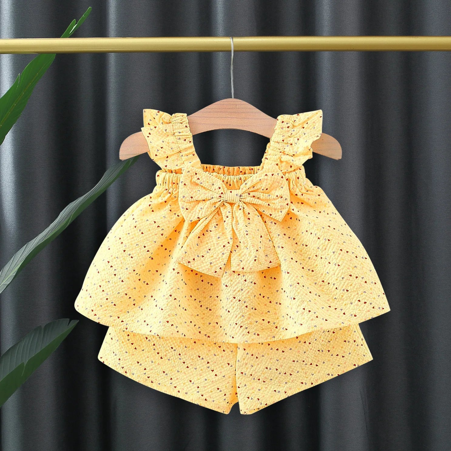 (0-3 Years Old) Girl Infant Set Summer Colorful