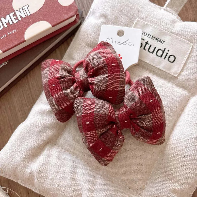 Children Bow Hair Rope Ring Baby Girls