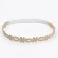Cute Lace Headband Soft Newborn Elastic Turban  Princess Gold Hairband