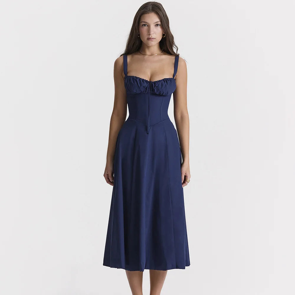 Summer Casual Midi Holiday Dress