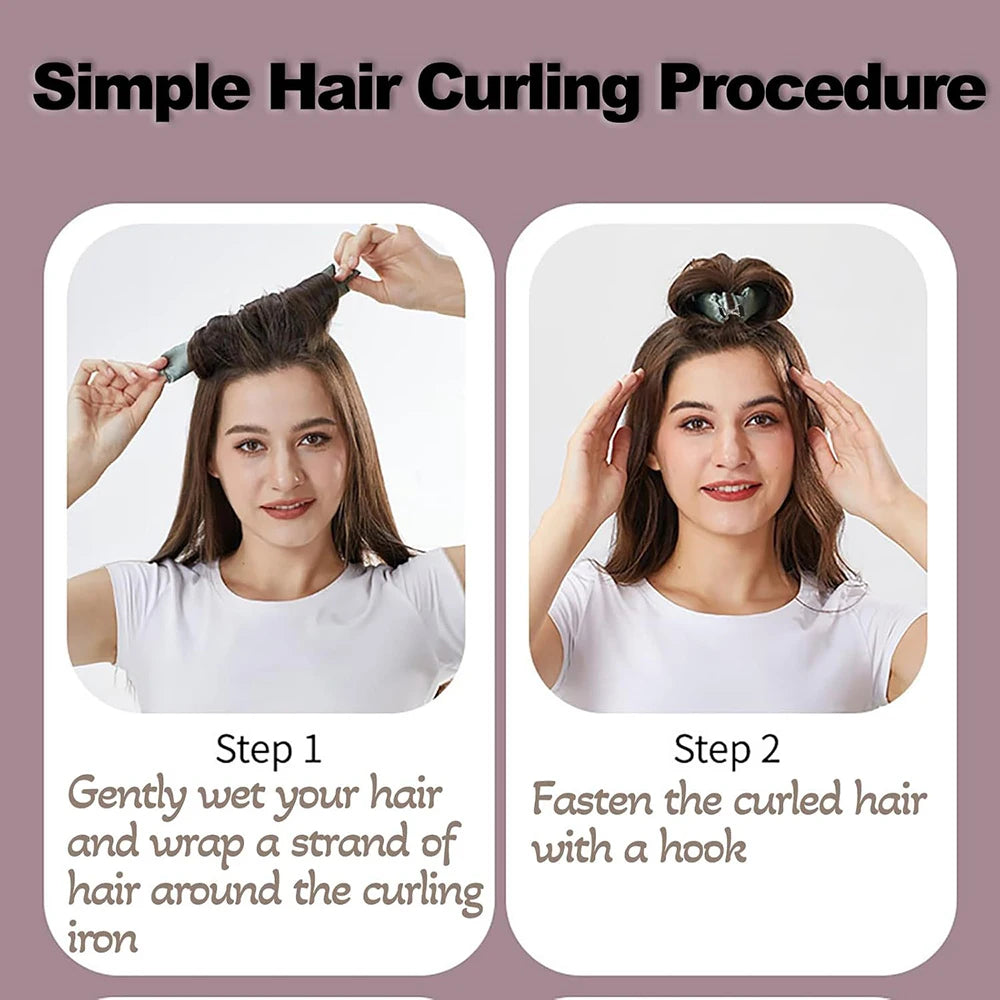 Heatless Hair Curlers Curling Soft Flexi Rod Hair Styling Tool