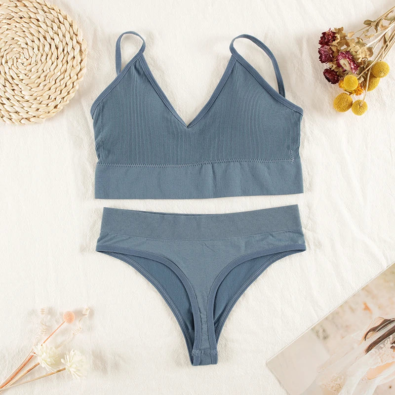 Women Underwear Set, Lingerie Panties Bra