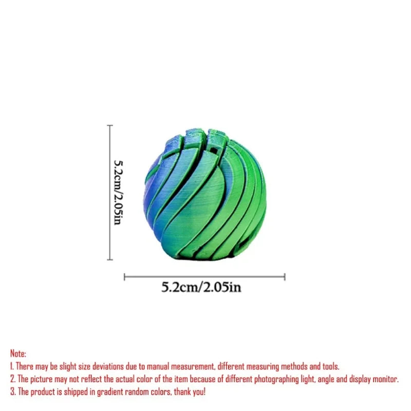 3D Printed Slime Ball Fidget Toy for Anxiety Stress Relief