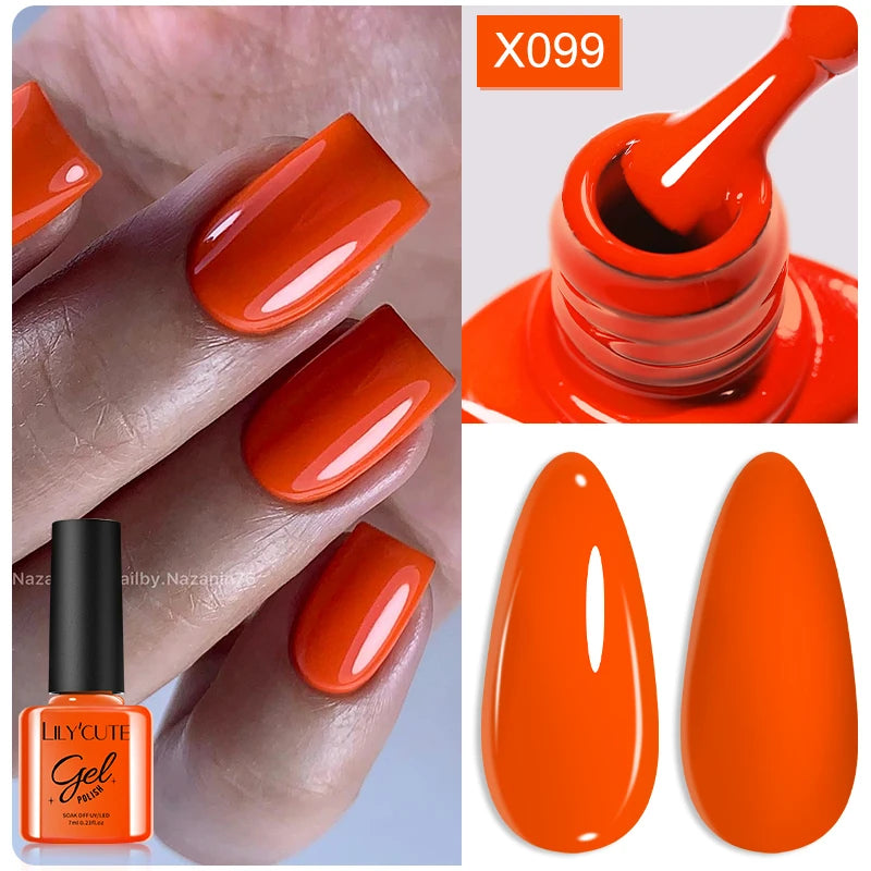 LILYCUTE 7ml Macaron Cream Gel Nail Polish