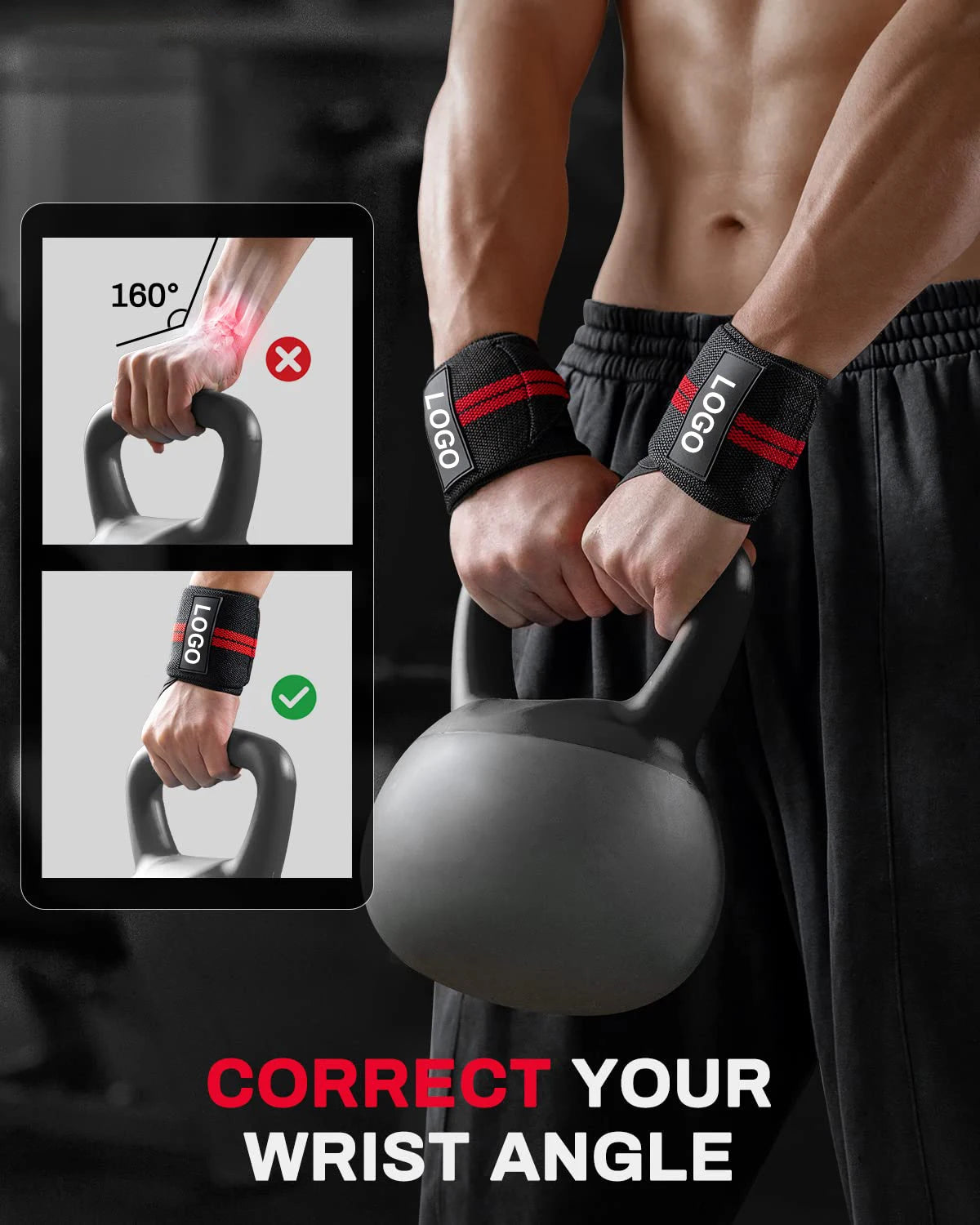1 Pair Wristband Wrist Support Extra Strength