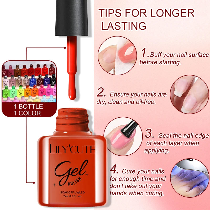 7ml 6Pcs Gel Nail Polish