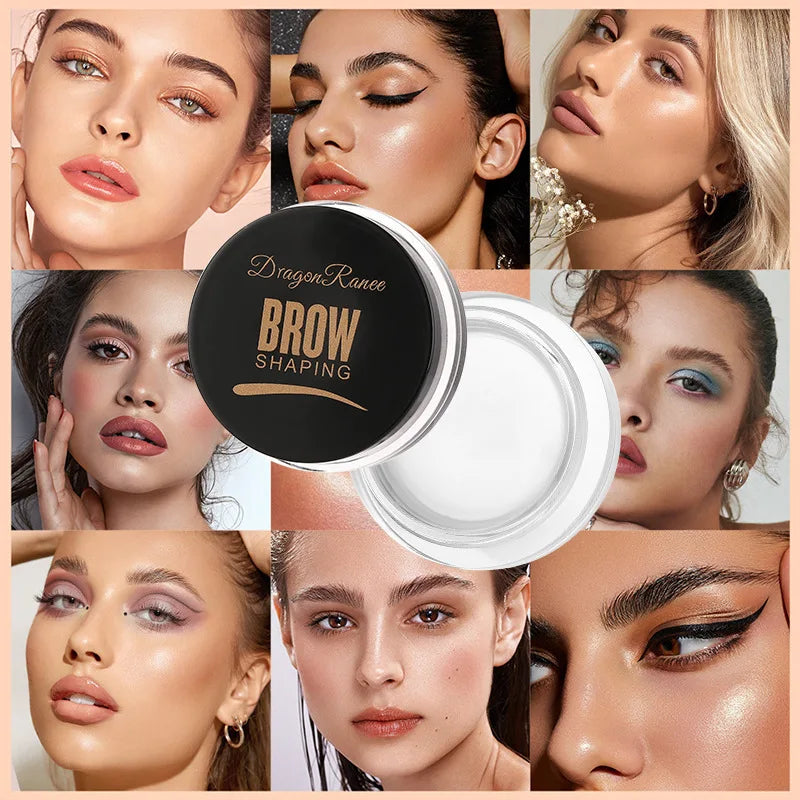 White Bushy Eyebrow Gel - European & American Style