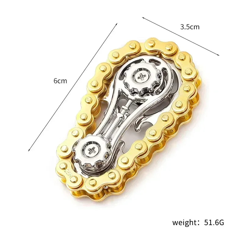 Chain Tooth Mechanical Flywheel Fidget Spinner for Children Adult Hand Toy