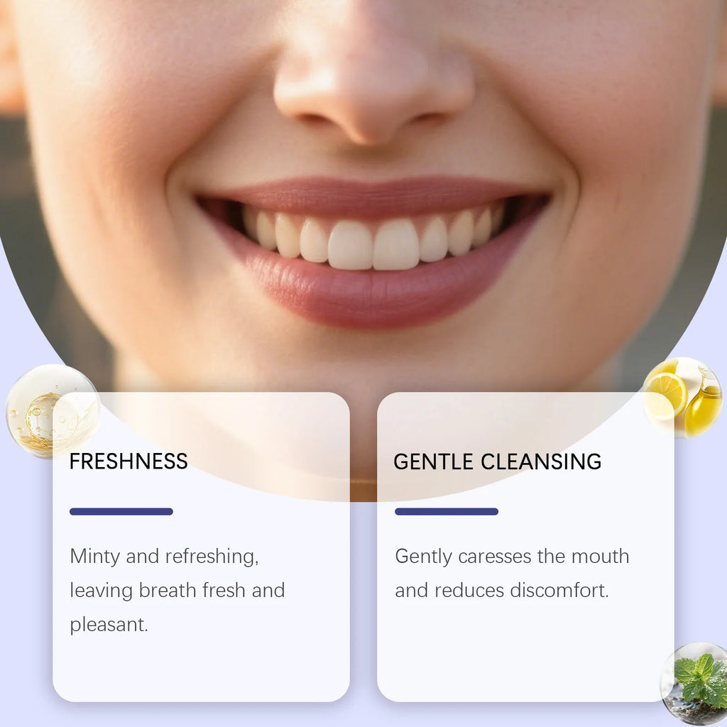 Stain Removing Mouthwash Deep Cleanses Peppermint
