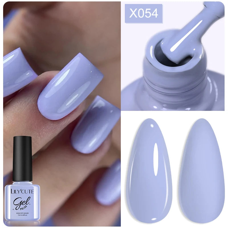 LILYCUTE 7ml Macaron Cream Gel Nail Polish