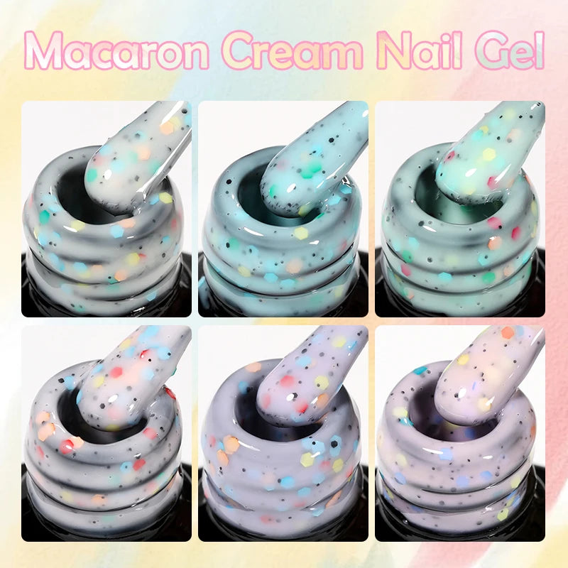 LILYCUTE 7ml Macaron Cream Gel Nail Polish