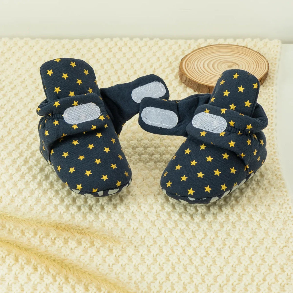 Winter Warm Baby Boys Girls Booties Newborn Stars Fluff Toddler First Walkers Cotton Comfort Soft Anti-slip Infant Shoes Socks