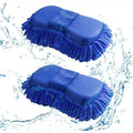 1/2pcs Microfiber Chenille Glove Car Wash