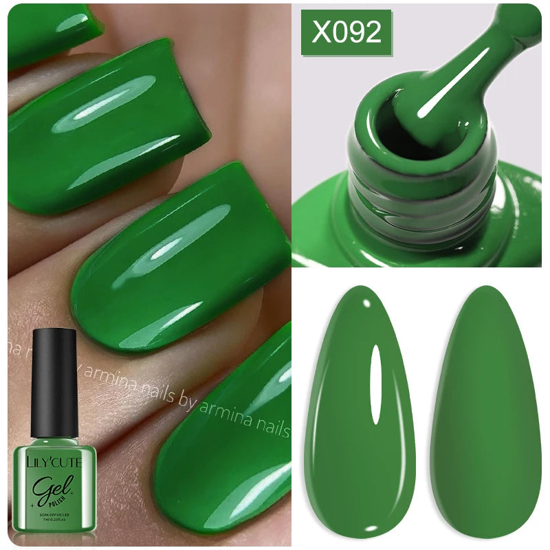 LILYCUTE 7ml Macaron Cream Gel Nail Polish