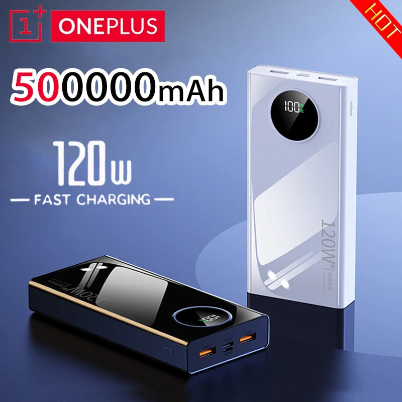 Oneplus 500000mah 120W Power Bank Super Fast Charging
