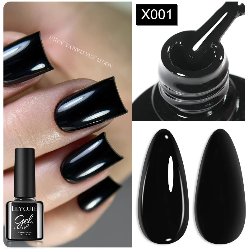 Brown Red Purple Nail Gel Polish Coffee Color Series