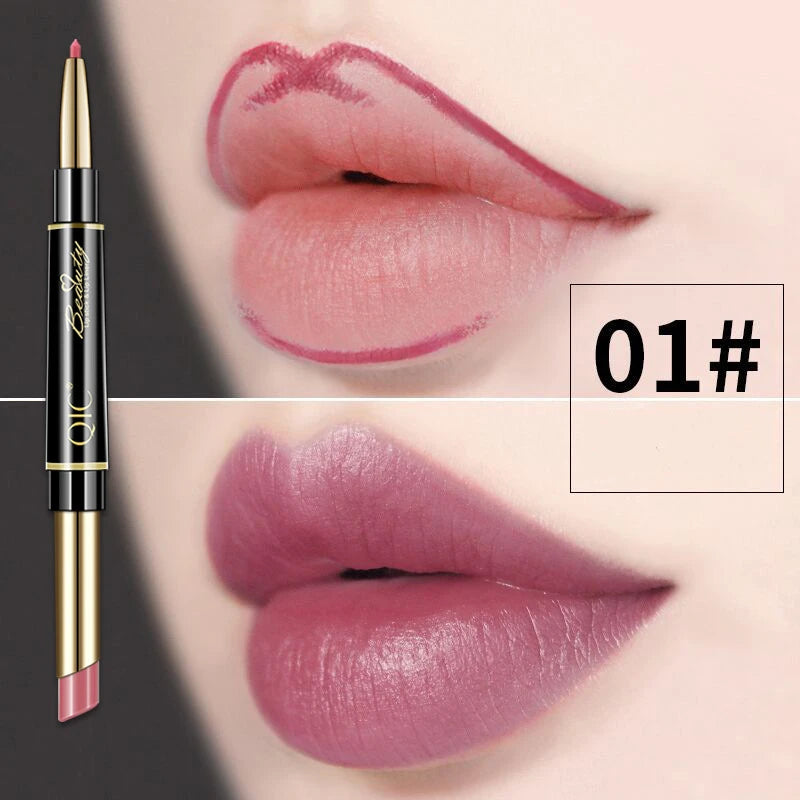 2 IN 1 Lip Liner Waterproof and Long Lasting