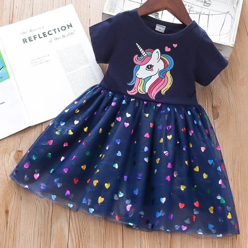 Girls New Style Dress Little Princess Vest Dress Fluffy Gauze Suspender Skirt