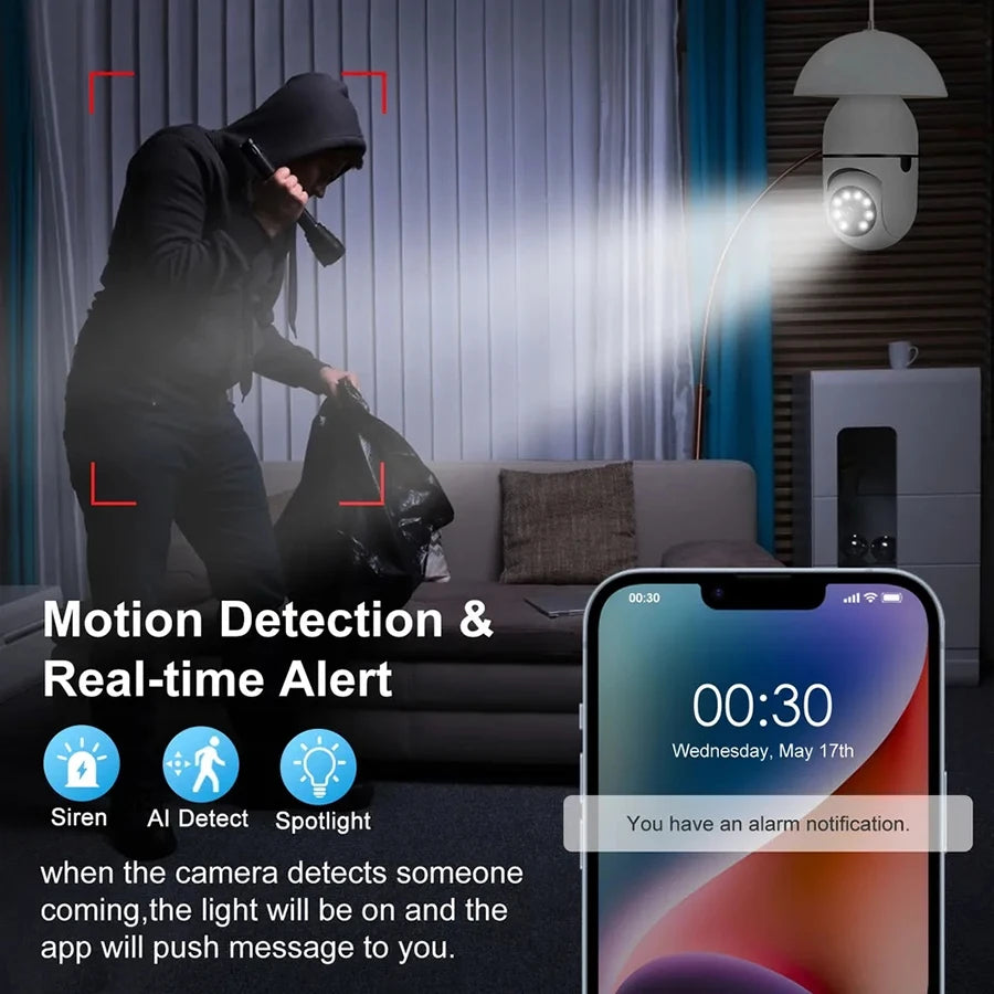 Automatic Human Tracking Zoom Indoor Security Wifi Camera