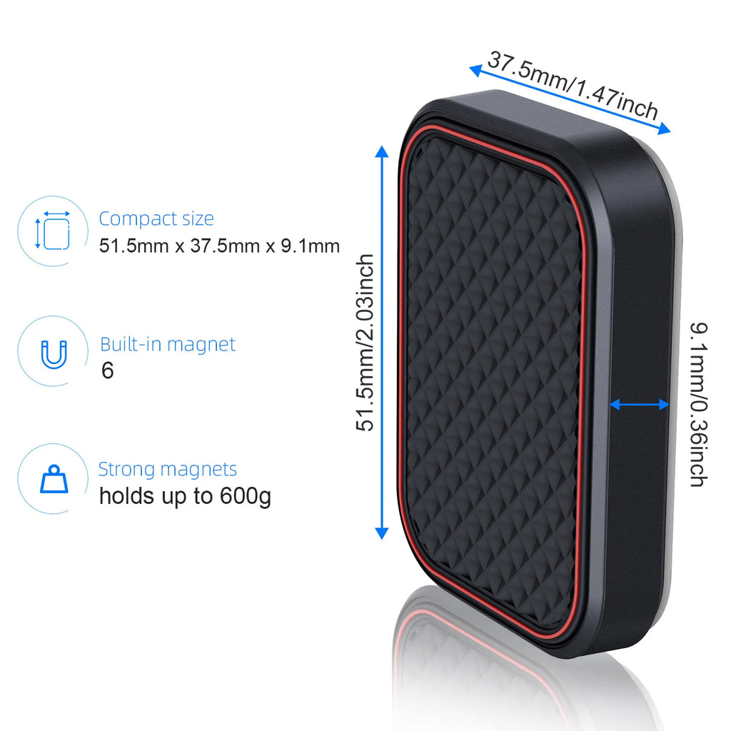 Magnetic Car Phone Mount Rectangle Flat Phone Holder