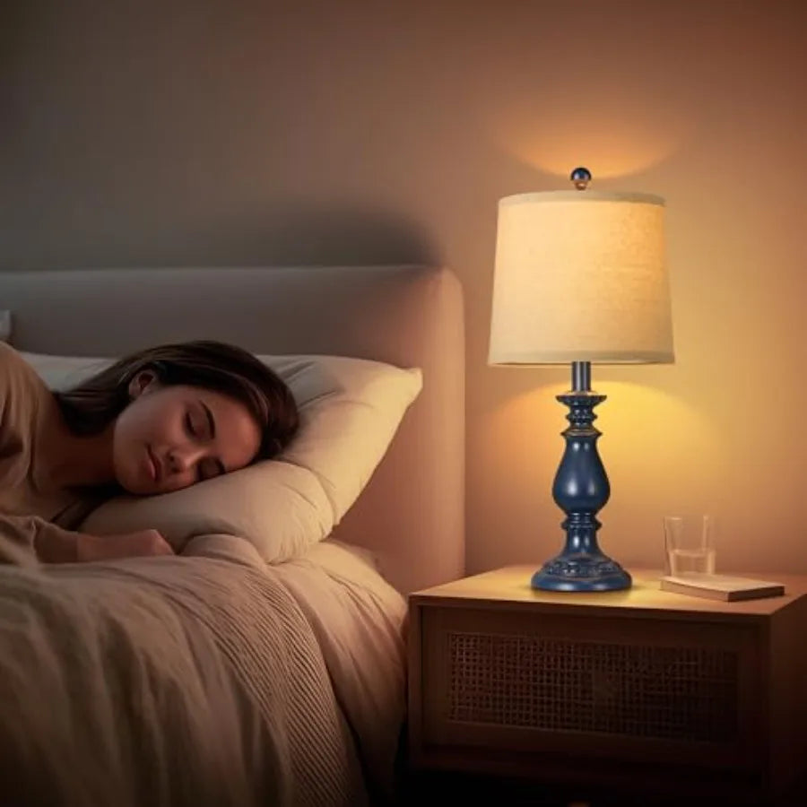 Farmhouse Table Lamp Set