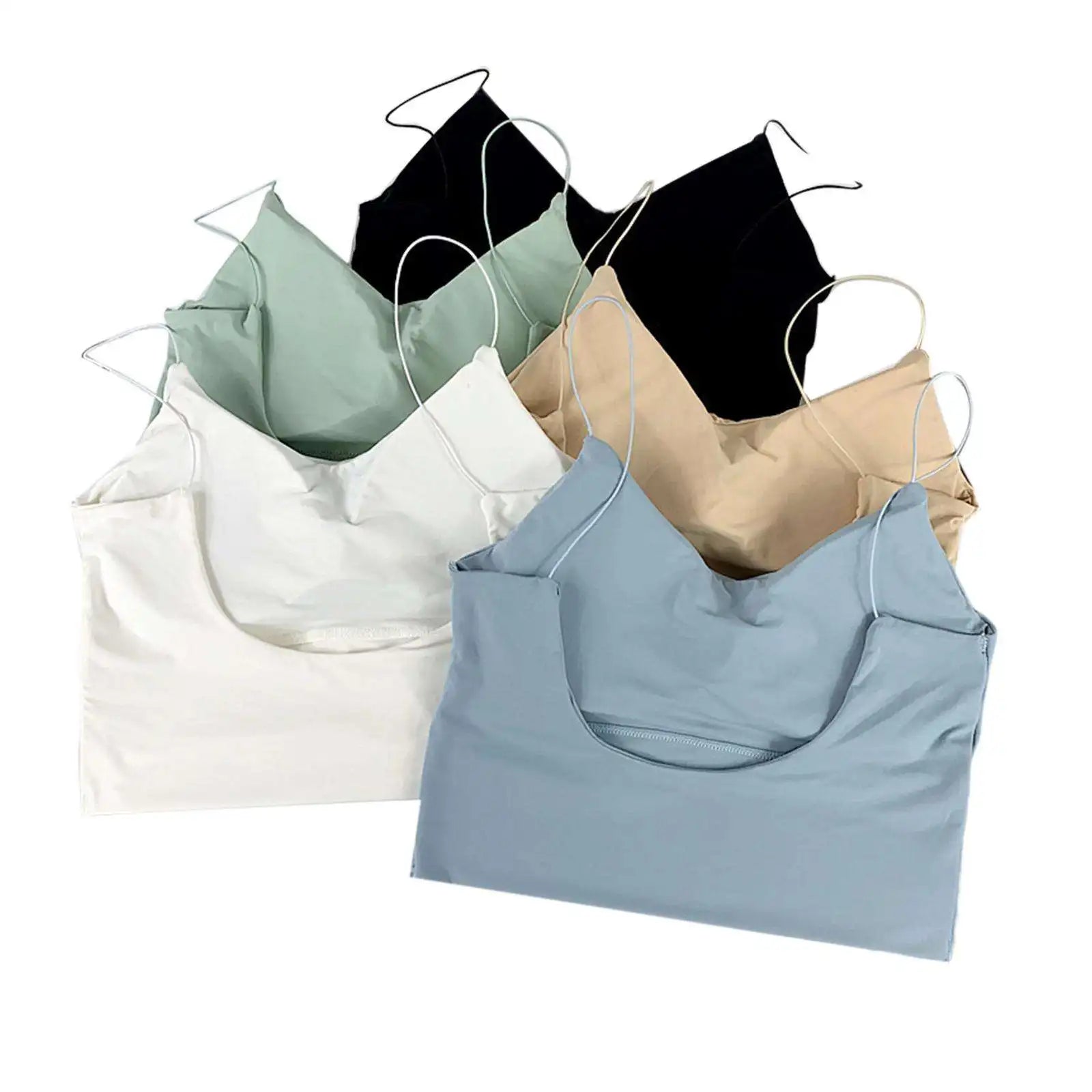 1pc Women Sexy Solid Color Camisole Ice Silk Tube Seamless
