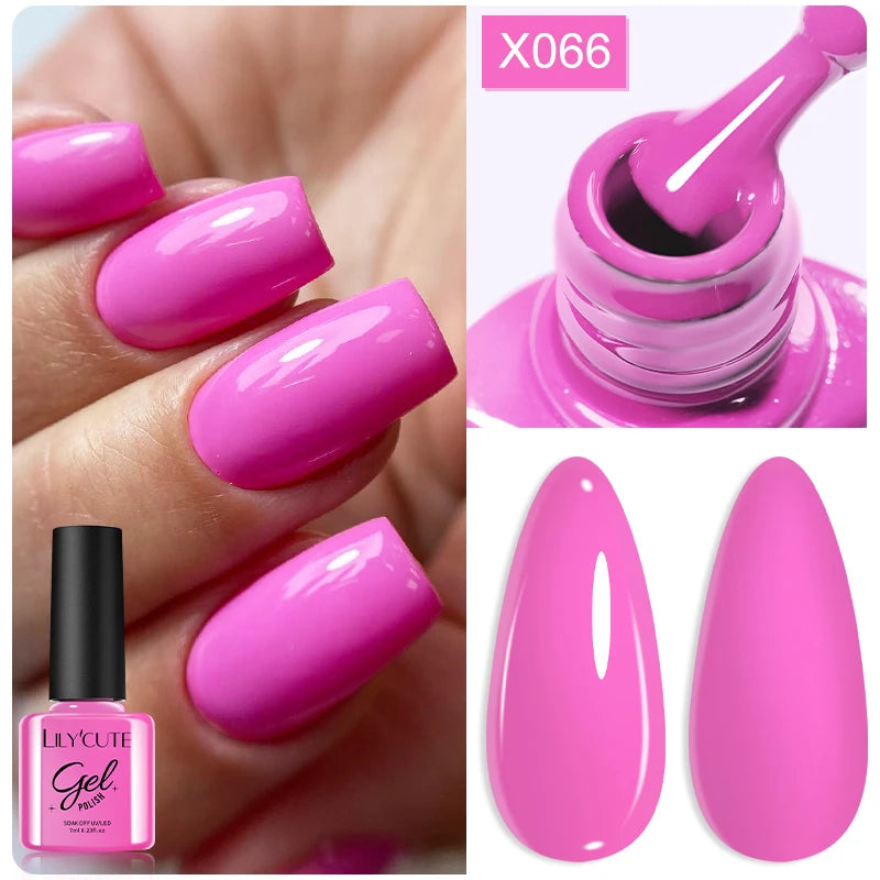 LILYCUTE 7ml Macaron Cream Gel Nail Polish