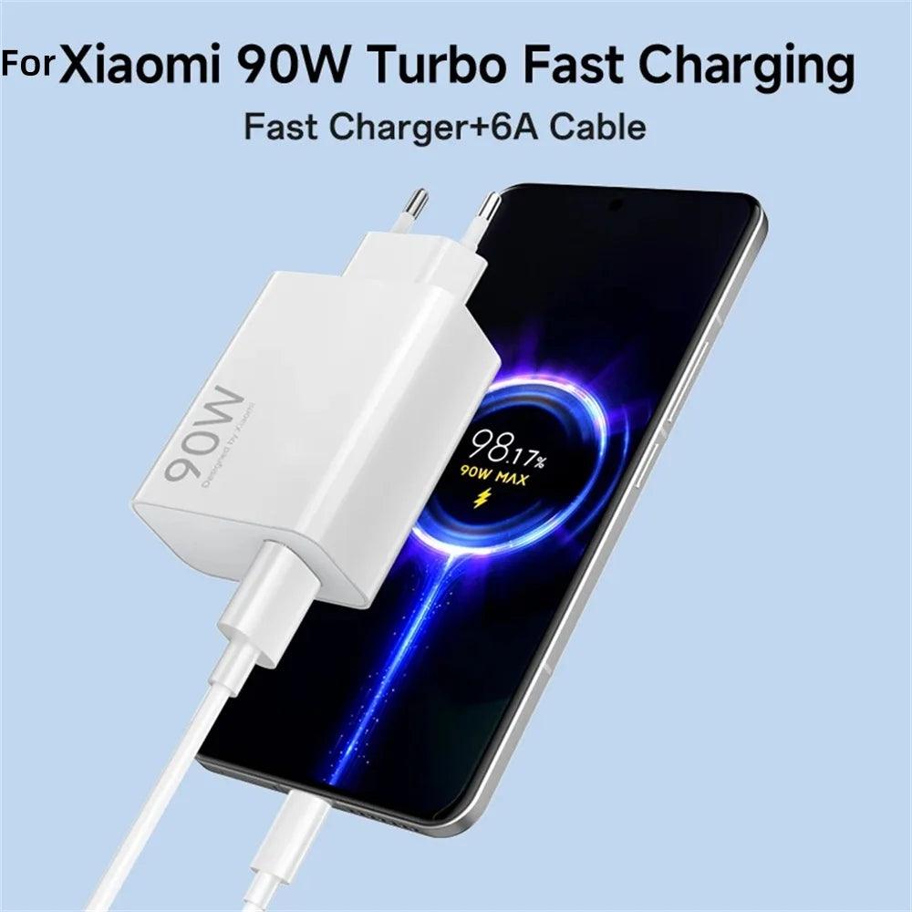90W USB Fast Charging Adapter with Type C