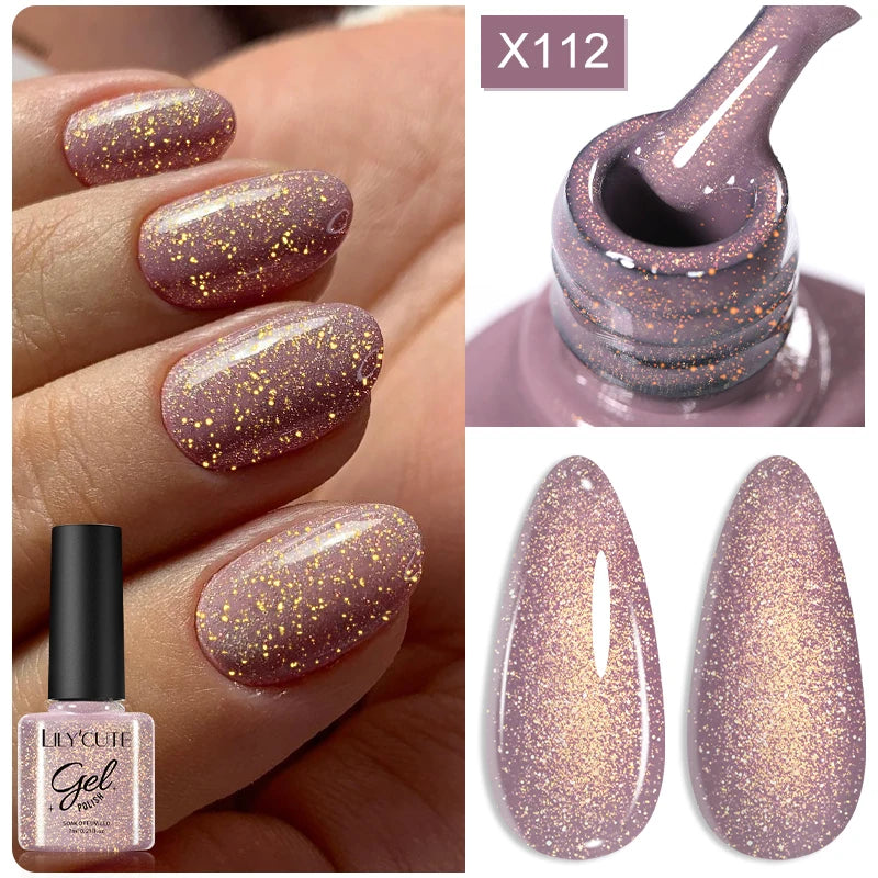 Brown Red Purple Nail Gel Polish Coffee Color Series