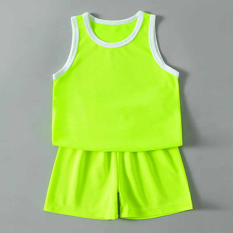 2/4Pcs Summer Children's Quick-drying Sports Suit