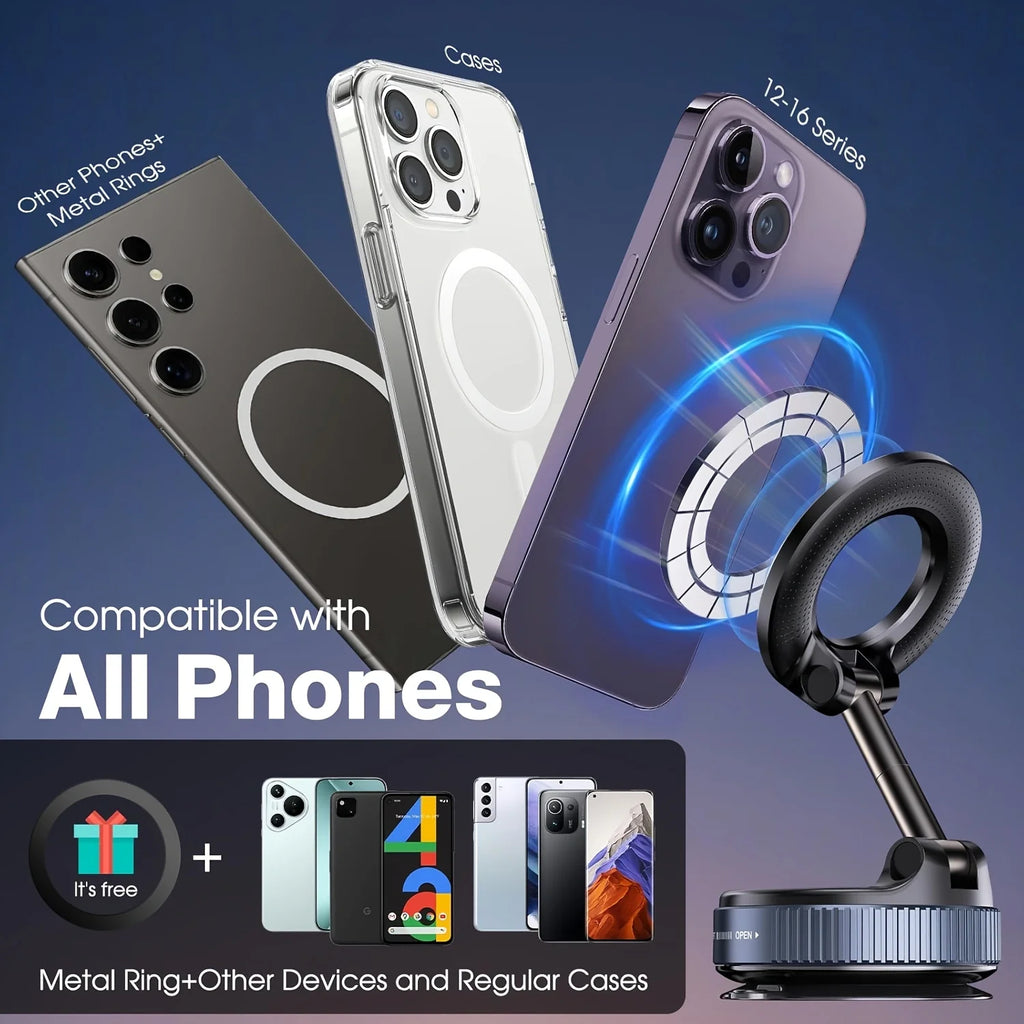 Adjustable Magnetic Car Phone Holder Pocket Size