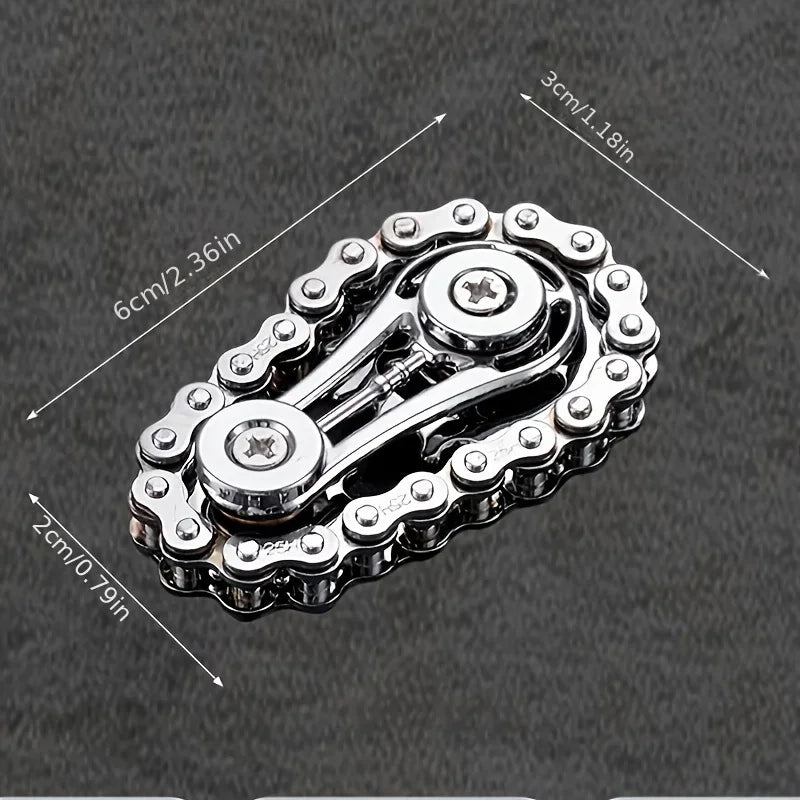 Chain Tooth Mechanical Flywheel Fidget Spinner for Children Adult Hand Toy