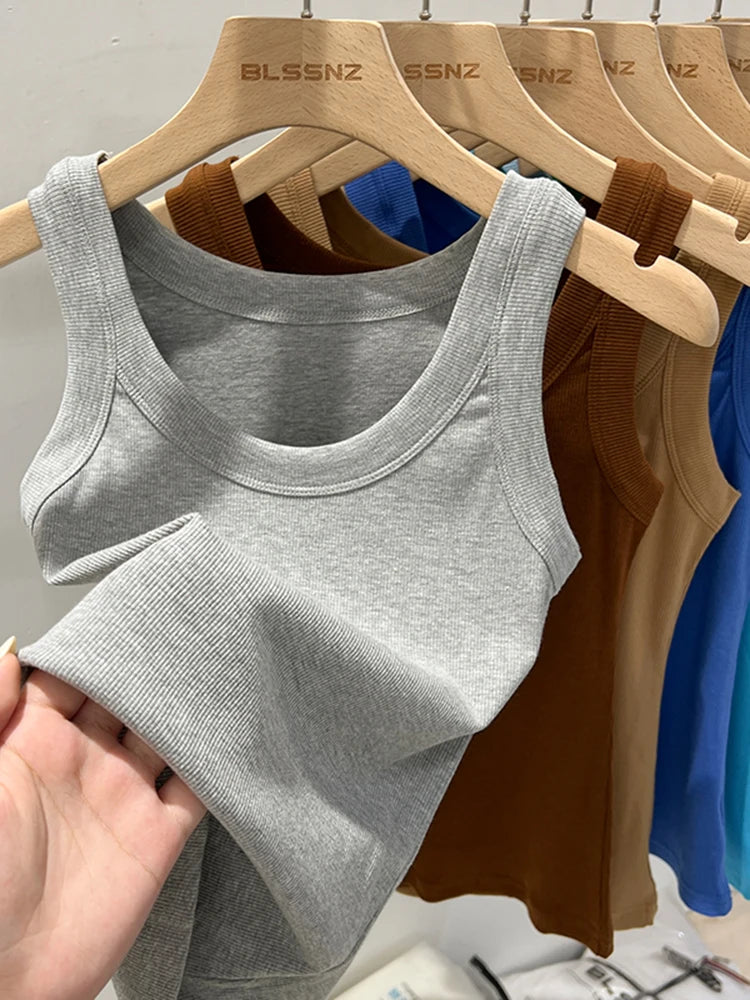 zjaiss Women Solid Round Neck Ribbed