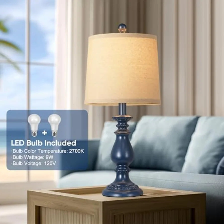 Farmhouse Table Lamp Set
