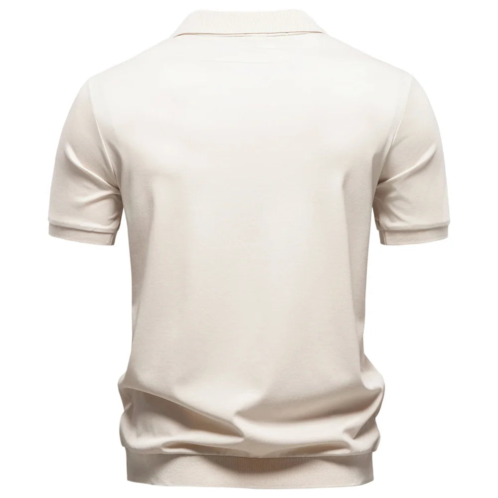 Skin-Friendly Casual Cool Old Money Style Male Polo Shirts