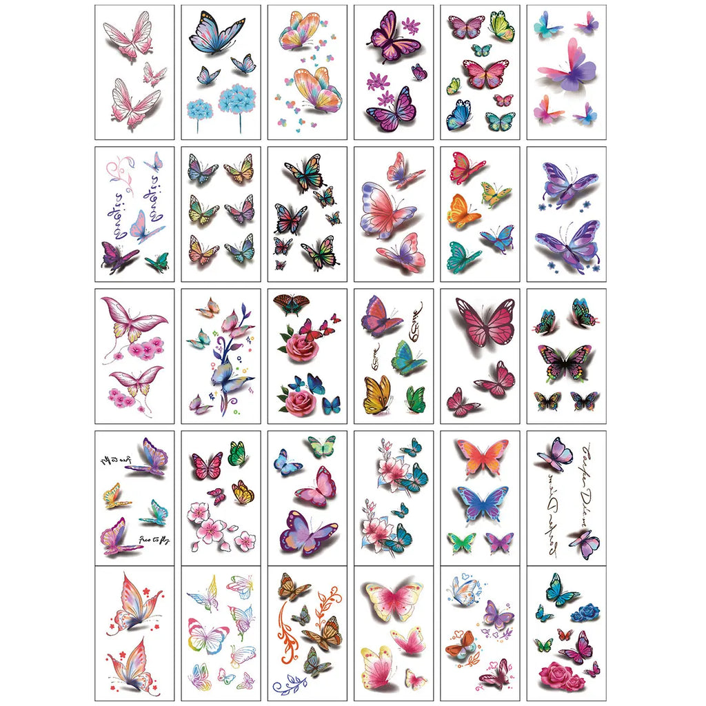 Butterfly Temporary Tattoo Stickers