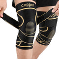 Copper Knee Braces with Strap for Knee Pain Women and Men